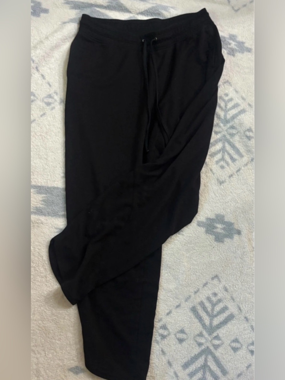 Terra & Sky Black Drawstring Joggers - Relaxed Fit